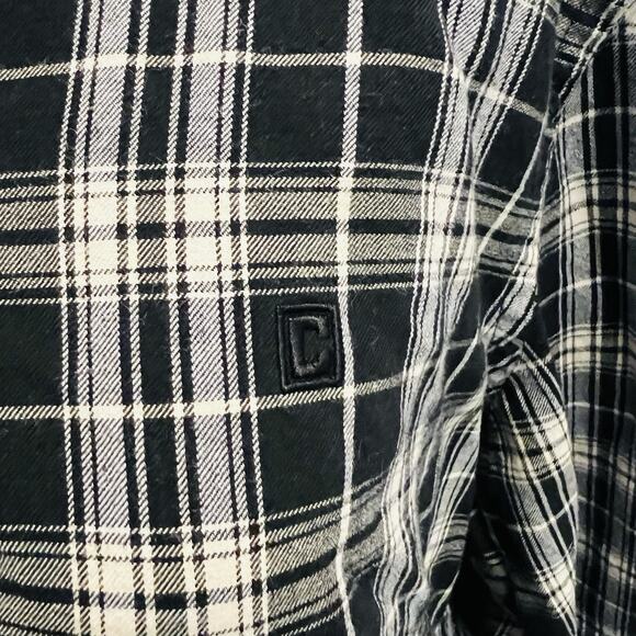 Chaps Women’s XL Black White Plaid Flannel Long Sleeve (A0129) - Picture 2 of 5